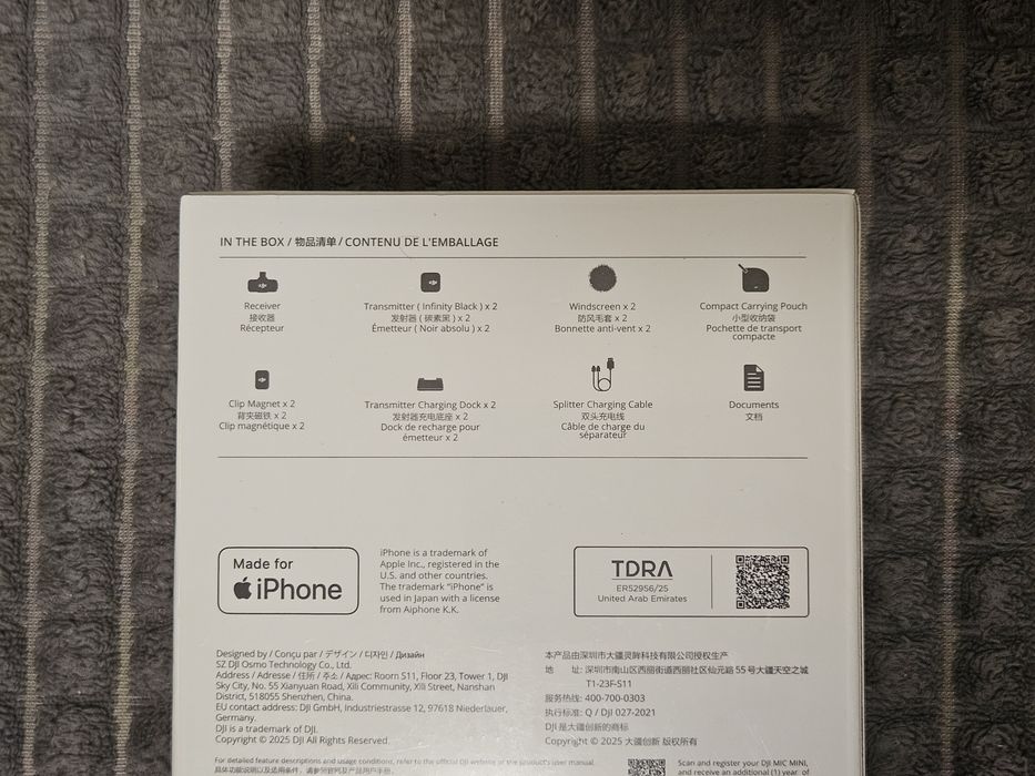 DJI mic mini (2tx mobile Rx) мікрофон радіо пєтлічка для iphone або android
