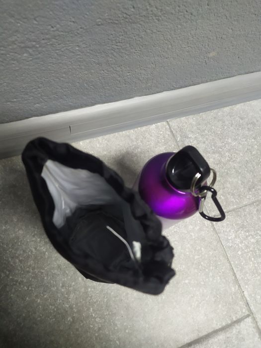 Алюмінієва пляшка з карабіном та термосумкою бутылка для воды, 400 ml.