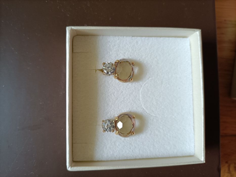 Brincos Julieta Joias com pedras naturais novos