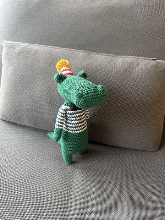 Corcodilo em amigurumi