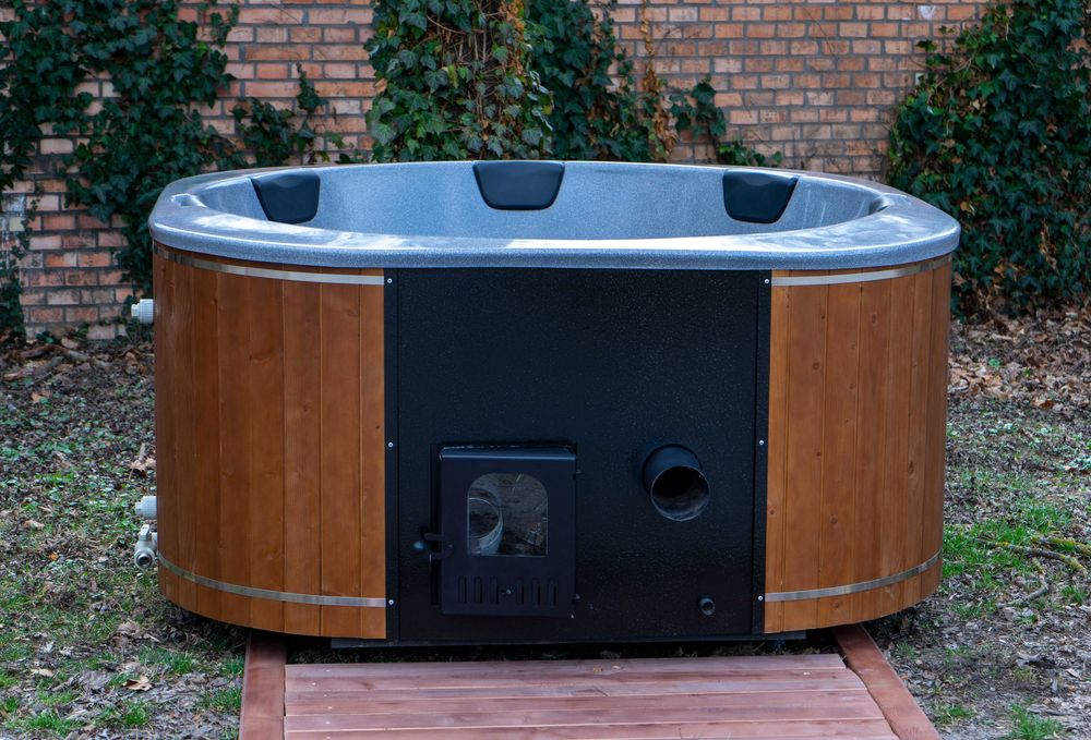 Вуличне джакузі на дровах. Чан від виробника.