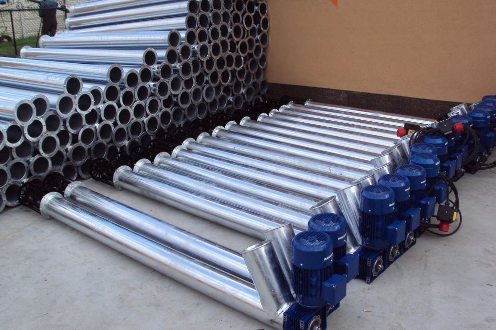 Rura ocynkowana ŻMIJKA do zboża przenośnik ślimakowy Transport