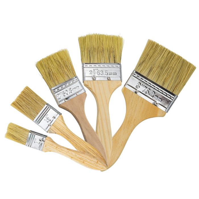 Pędzel płaski 5sztuk zestaw pędzli do malowania