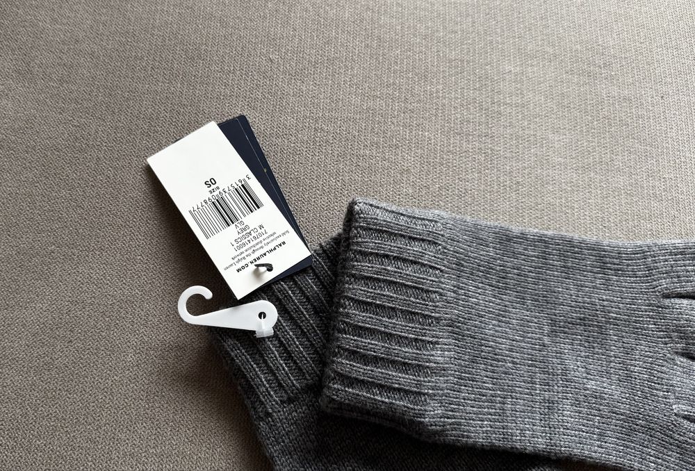 Męskie Szare Rękawiczki Ralph Lauren