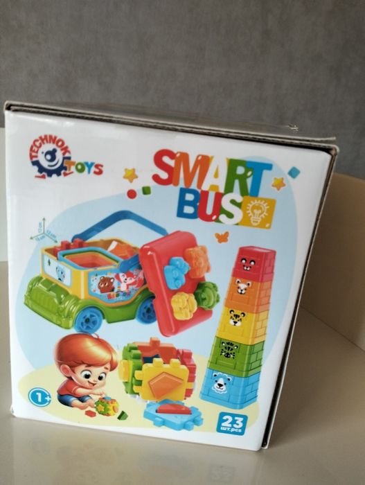 Іграшка для розвитку Автобус Technok Toys, сортер , куб , пірамідка , розвиваюча