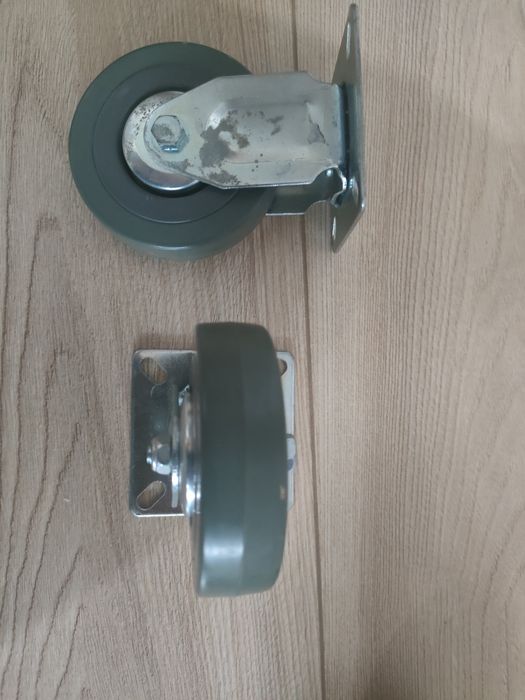 Колеса и ролики мебельные и для тележек, поворотные и не поворотные