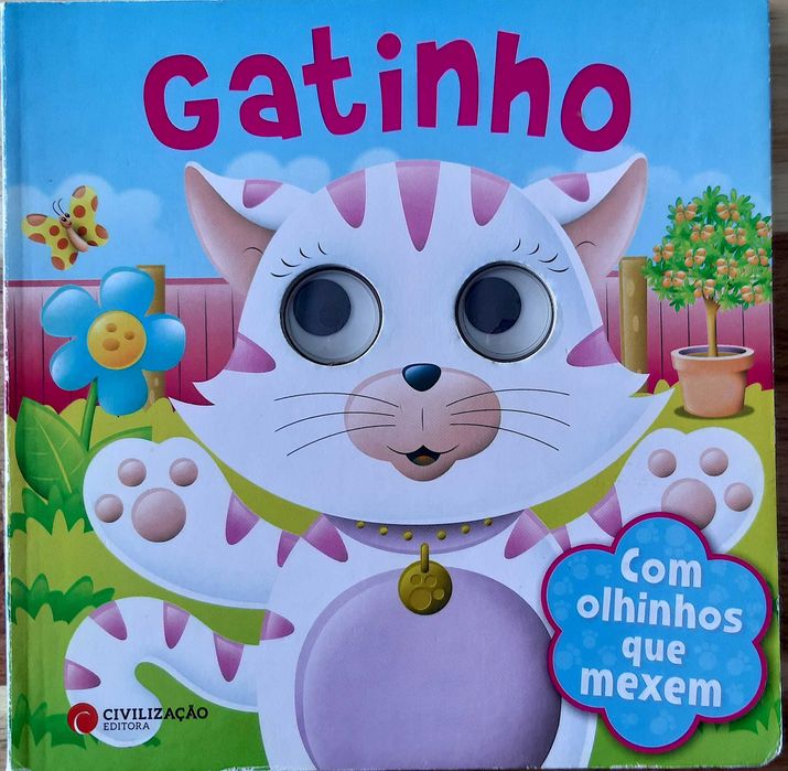 Livro - Gatinho com olhinhos que mexem