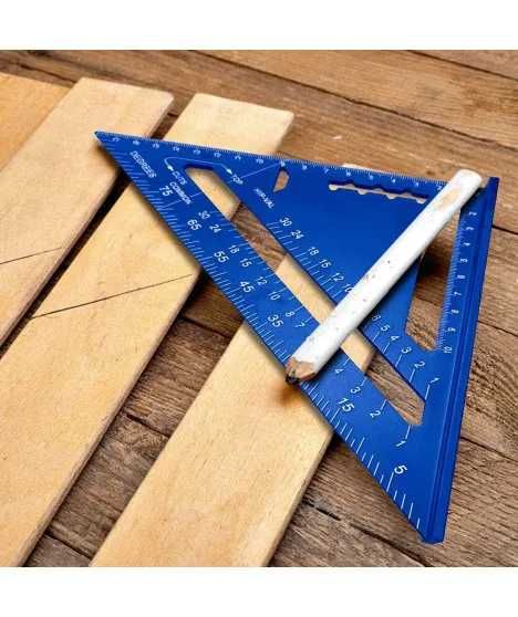 Kątownik STOLARSKI CIESIELSKI aluminiowy WINKIEL Warsztat STOPKA 180mm