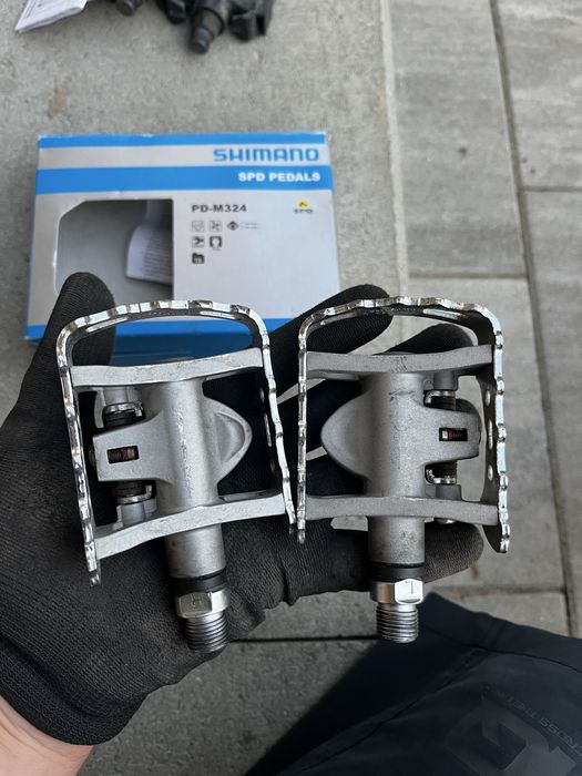 Pedały SPD Shimano PD-M324 + bloki