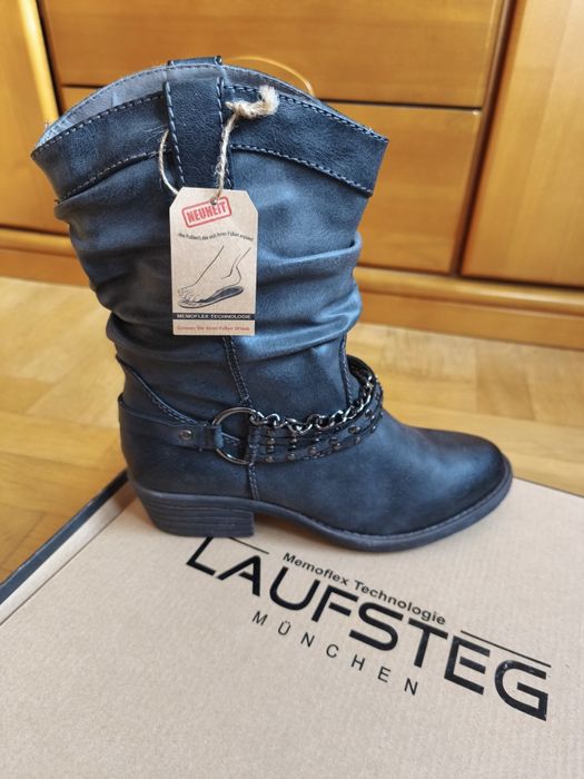 Botki kowbojki Laufsteg rozm.37 NOWE