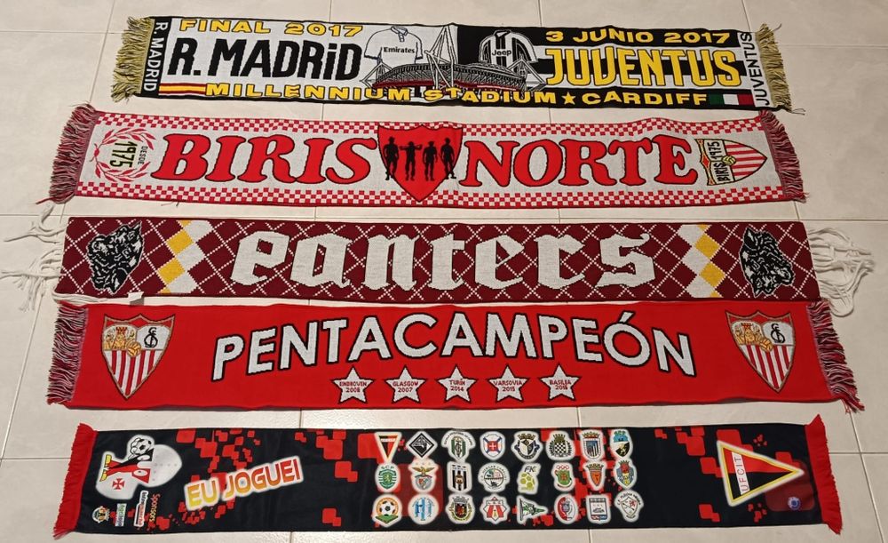 Lote de 5 bufandas echarpes,scarf