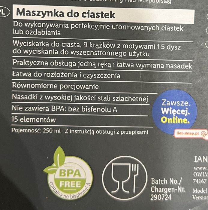 Maszynka do ciastek Livarno