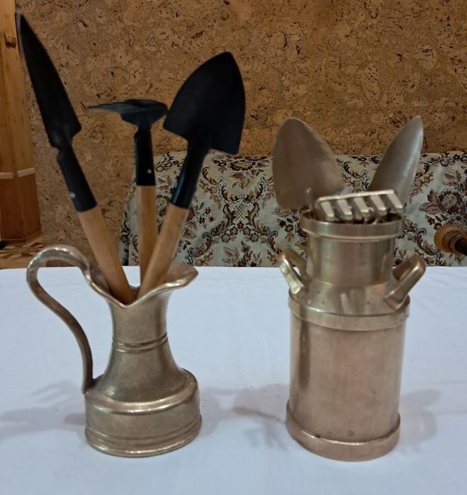 Бидон бронза,для комнатных цветов.