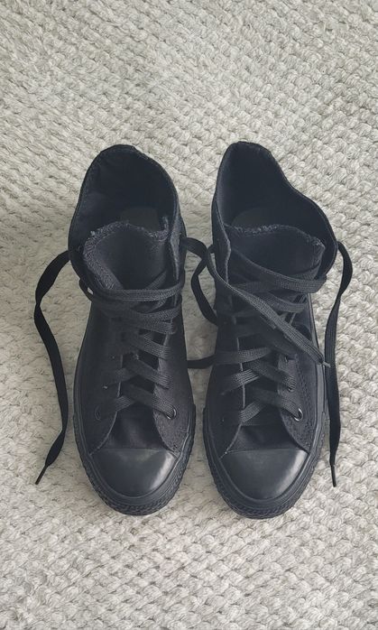 Converse 37 czarne za kostkę