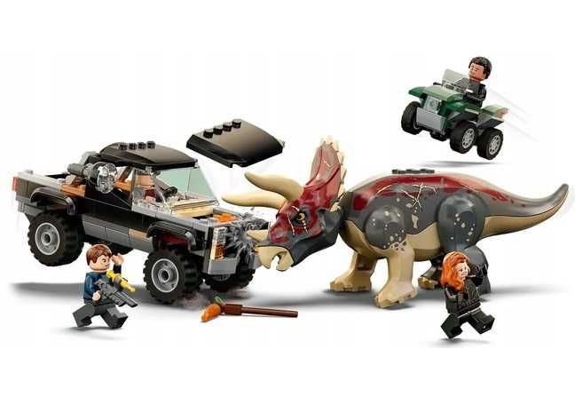 210EL. Nowe Klocki Triceratops i Zasadzka do LEGO Jurassic World 76950