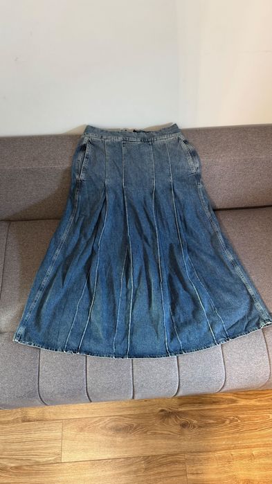 Długa spódnica jeansowa Massimo Dutti rozmiar 36