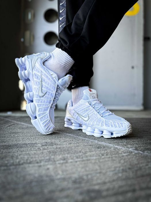 Мужские кроссовки Nike Shox TL "White" . Размеры 41-45