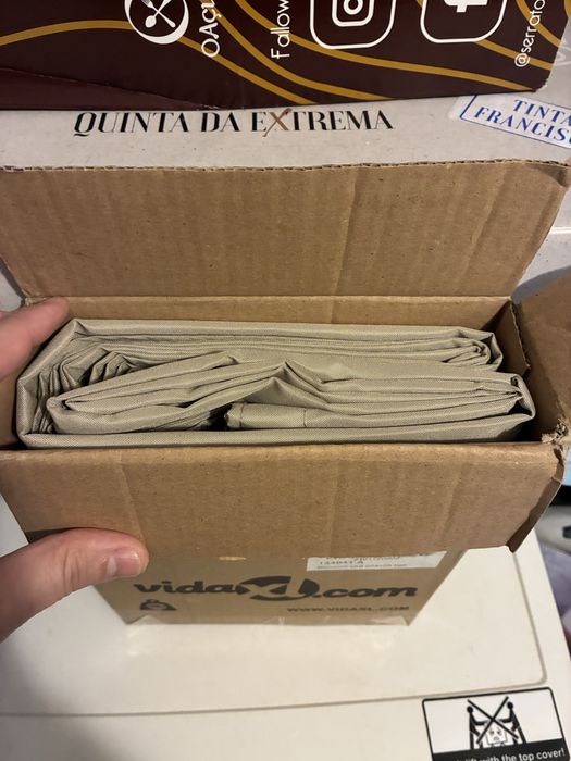 Tela Varanda Tecido Bege 90x400cm