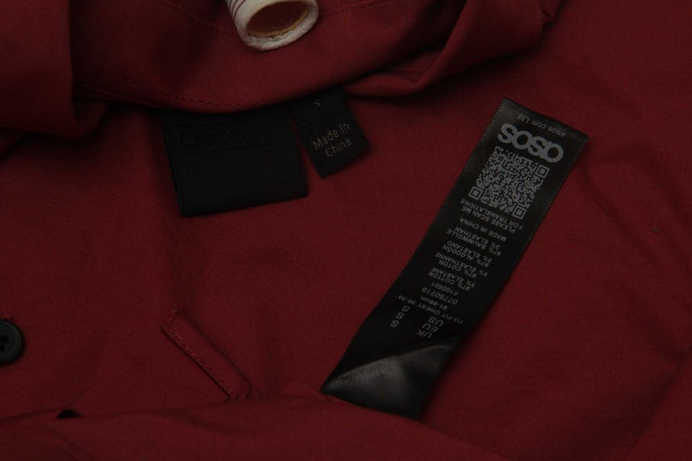 Asos рр S рубашка из хлопка и лайкры