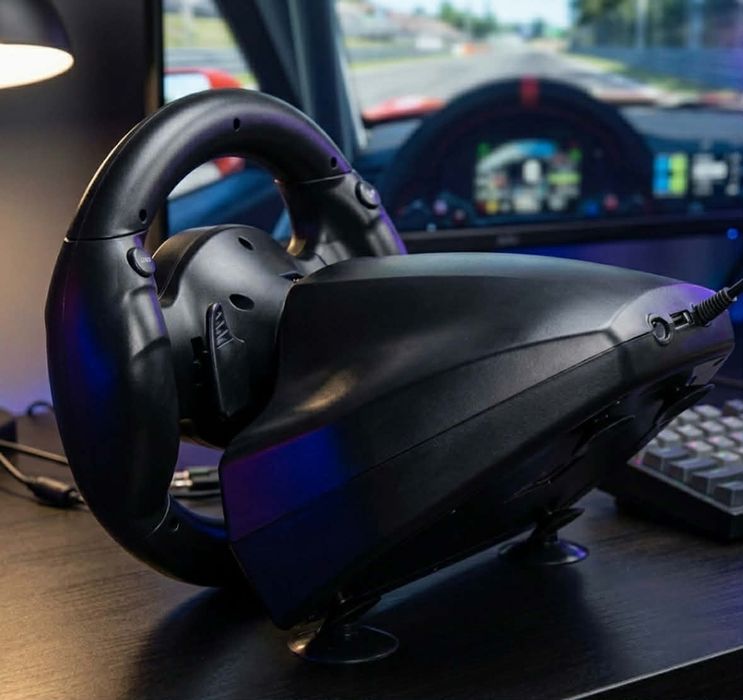 Kierownica do Gier PS4 Xbox One do PC + Pedały Gaz Hamulec 4w1