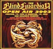 BLIND GUARDIAN Футболка Open Air 2003 коллекционная