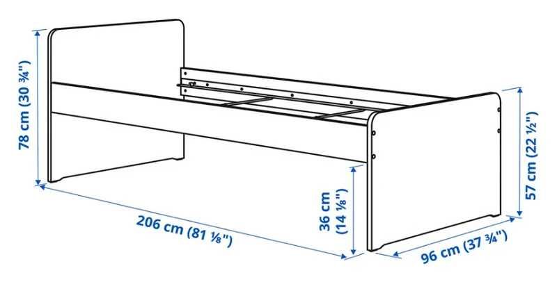Cama SLÄKT Ikea (sem gavetas)