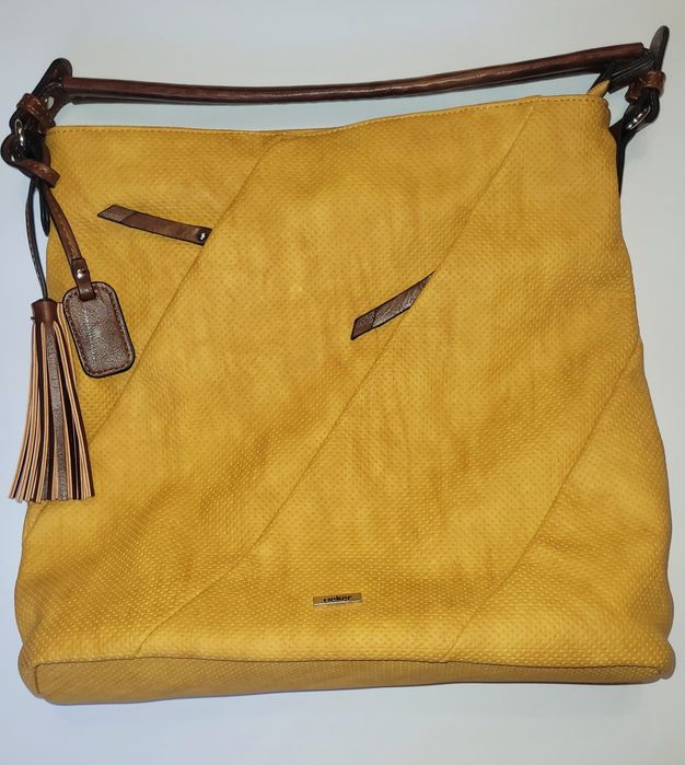 Шкіряна нова сумка 33×38