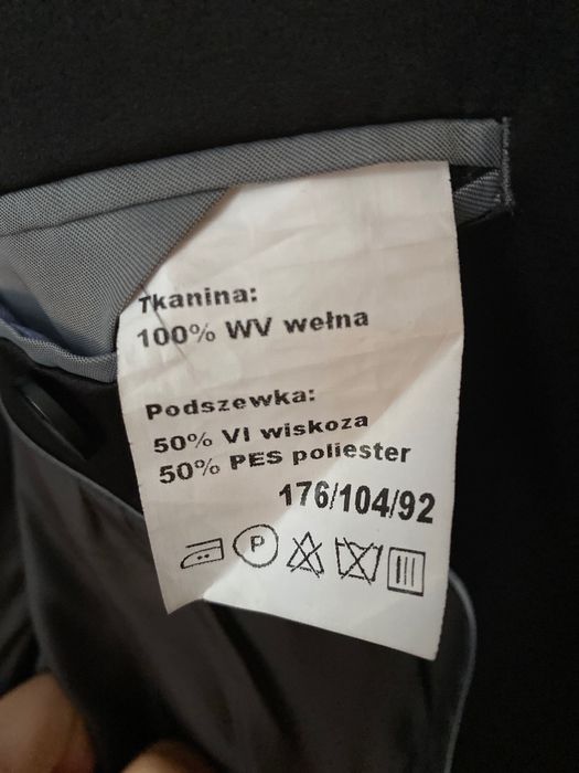 Smoking Garnitur Ślubny 100% wełna !