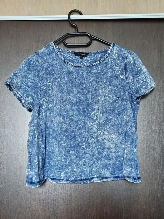 Granatowy T-shirt New Look L