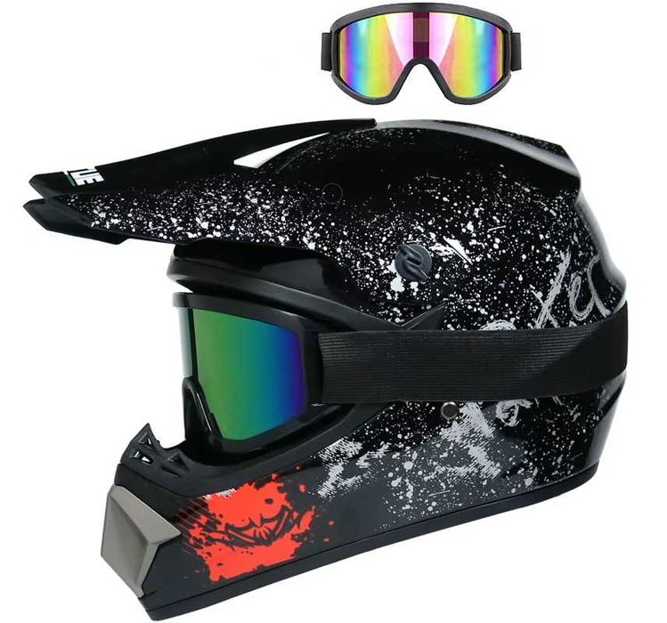 Capacete e oculos de cross M