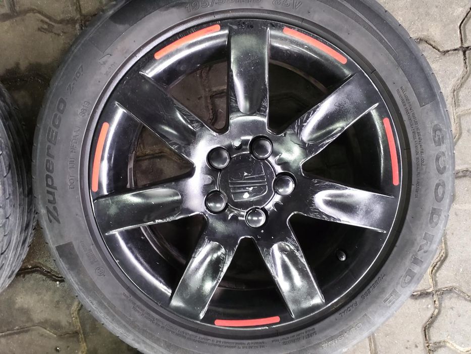 Jantes Seat R15 Com Pneus 1995/55 Furação 5X100