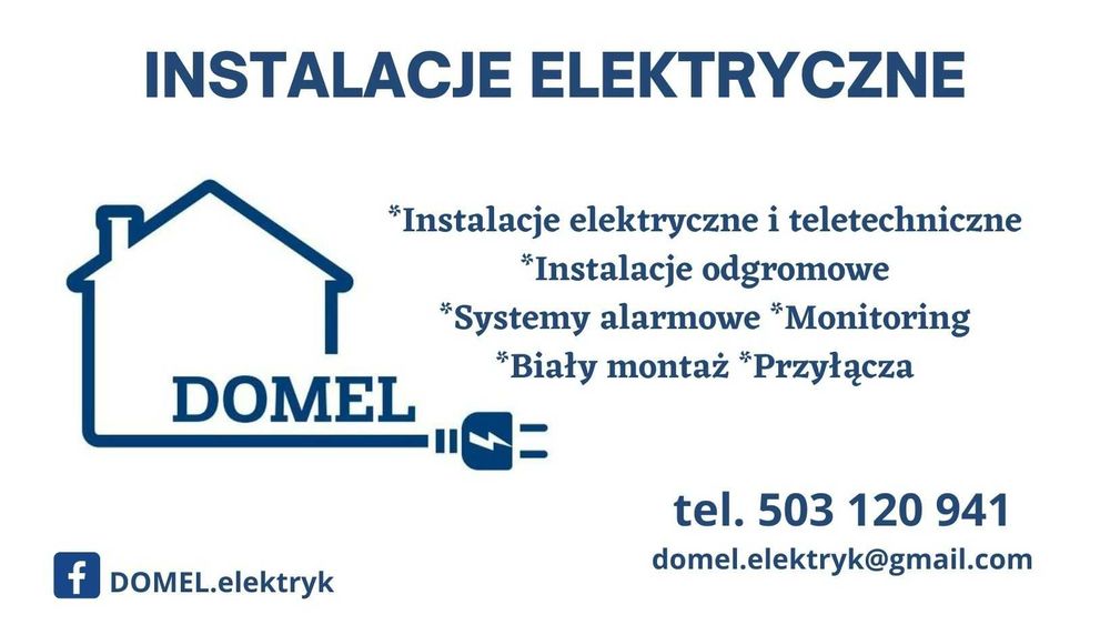 Elektryk: instalacje elektryczne i teletechniczne, biały montaż