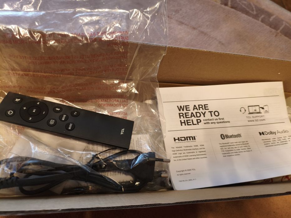 Sound bar TCL 6100 2.0 HDMI bluetooth