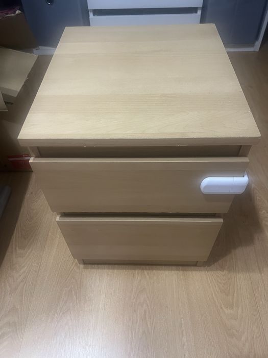 Szafka nocna ikea malm dąb
