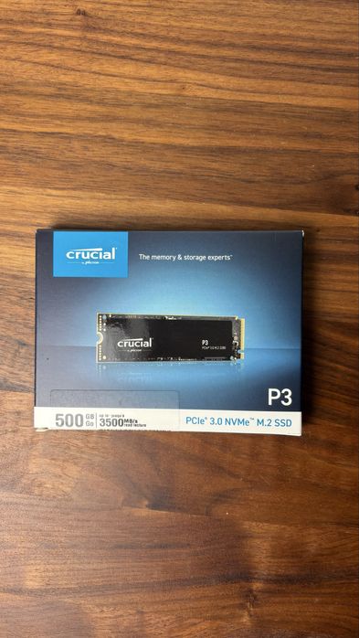 Crucial P3 500GB M.2 PCle Gen3 NVMe Internal SSD 3D NAND - 3500MB/s