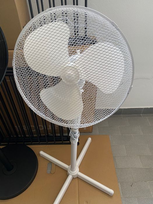 Ventoinha branca e preta