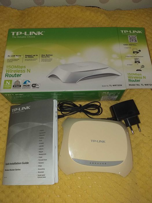 Router TP-link WR720N oryginalne pudełko, zasilacz