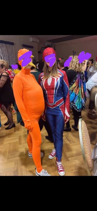 Strój karnawałowy przebranie spiderman spiderwoman S M dla dorosłych