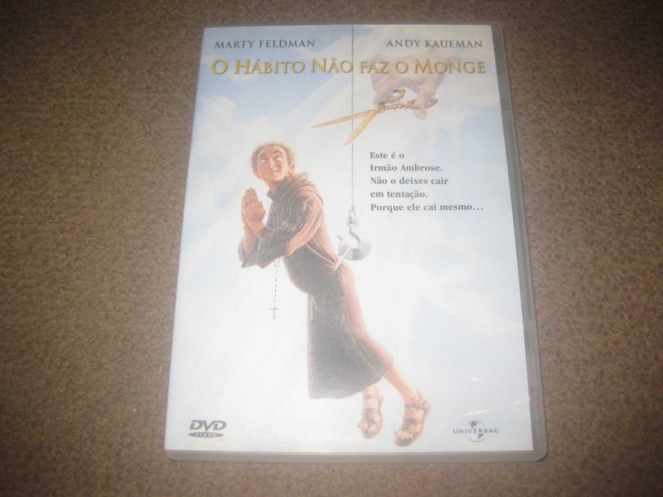 DVD "O Hábito Não Faz o Monge" com Andy Kaufman/Raríssimo!
