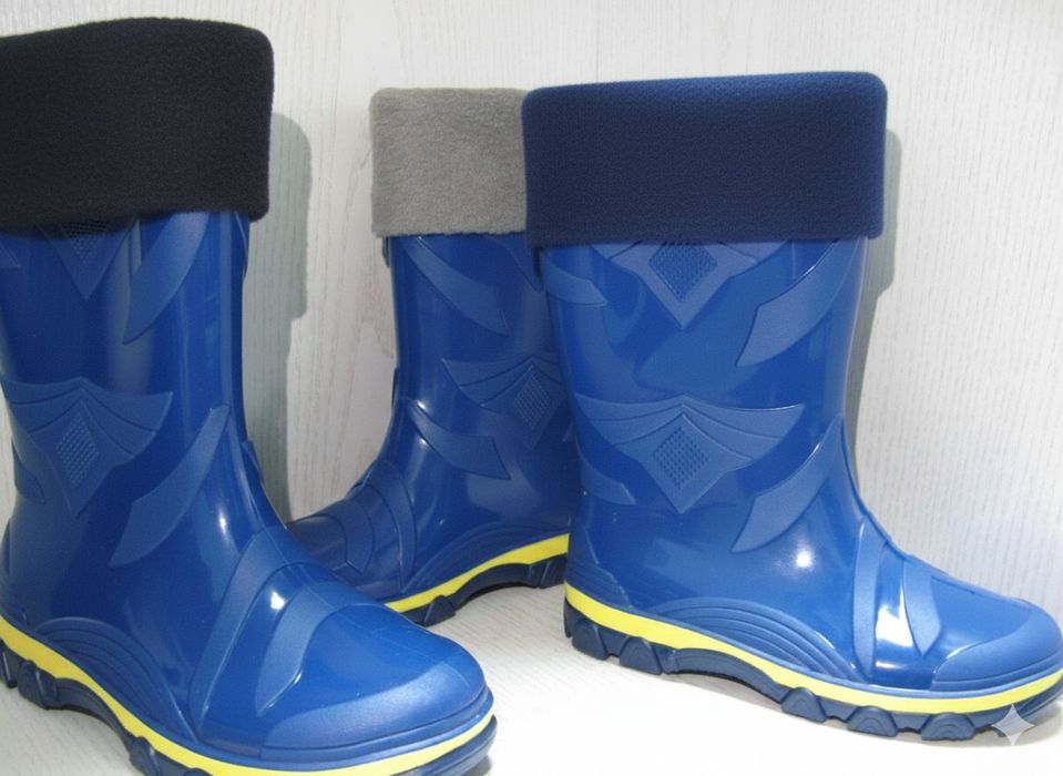 Утеплювач вставка в дитячі гумові чоботи, флісовий вкладиш  23р.-32р.