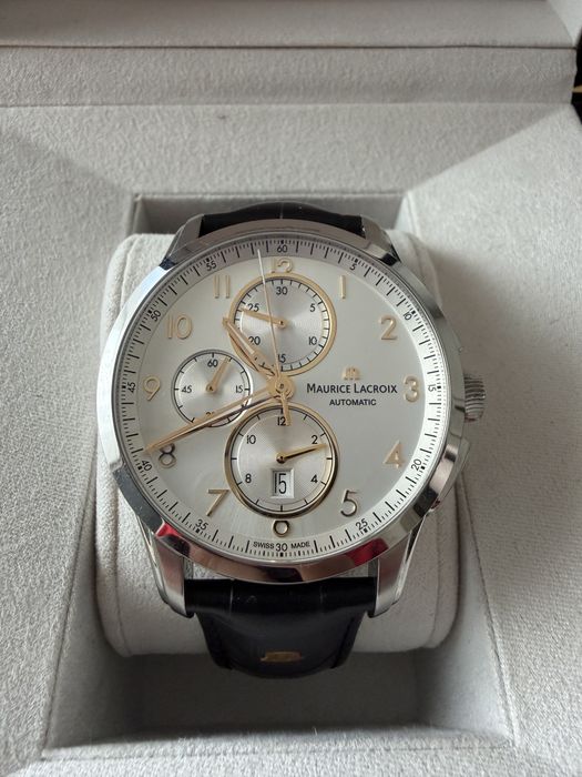 Maurice Lacroix Pontos Chronograph Automatic PT6388-SS001-220-2 – Full Set