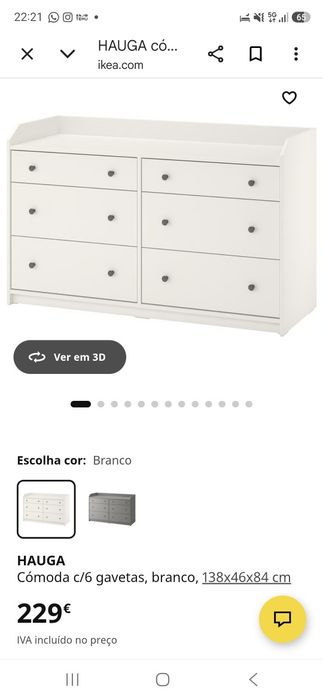 Cómoda IKEA HAUGA nova