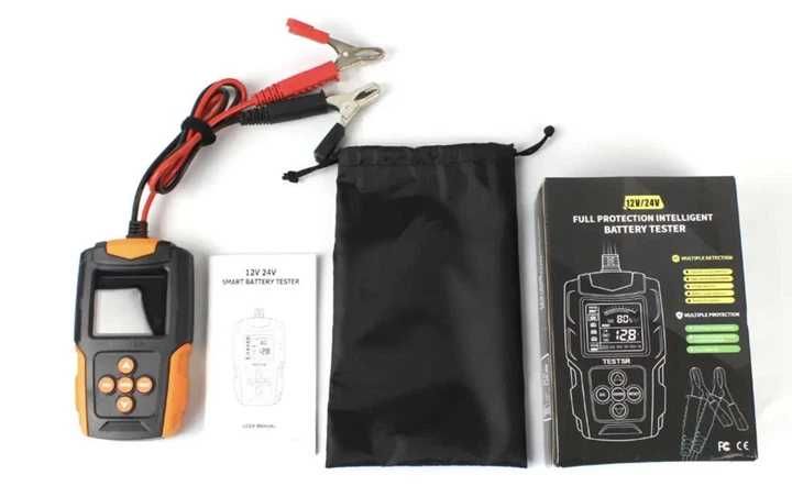 FOXSUR Электронный тестер аккумуляторов нагрузочная вилка 12/24В