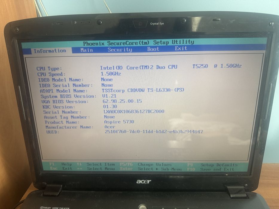 Laptop Acer Aspire 5730ZG