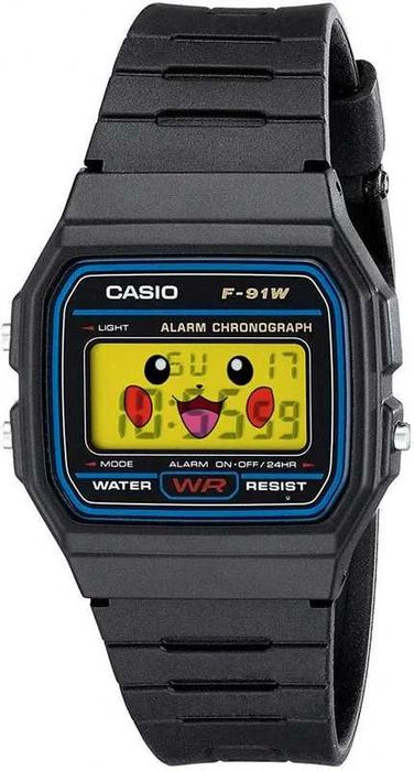 Casio F91W Modificado – Edição Pokemon, Novo