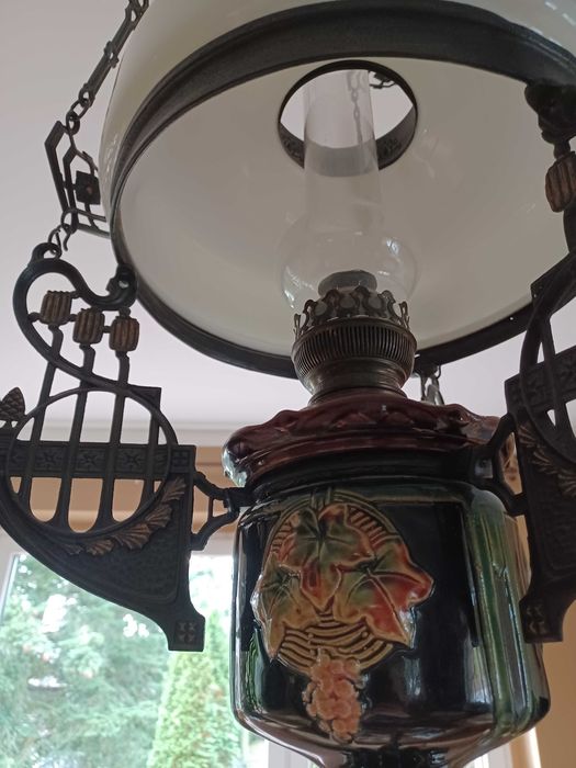 Lampa naftowa antyk stara piękna