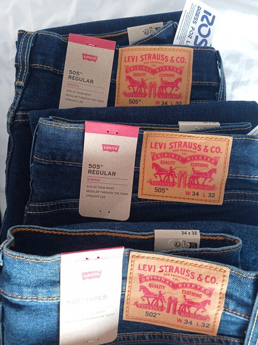 Spodnie jeans Levi's Strauss pełna rozmiarówka oryginał plus paragon