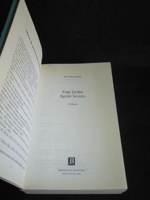 Livro Jorge Jardim Agente Secreto José Freire Antunes