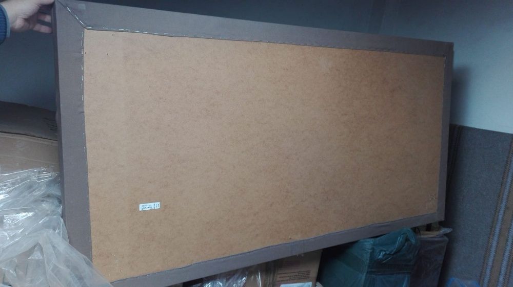 Cabeceira de cama em Castanho claro Lisa