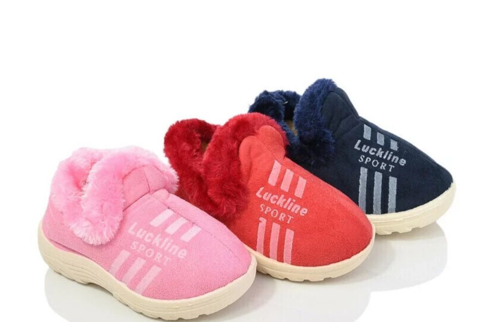 Дитячі кімнатні тапочки змінне взуття капці зимові  утепленні